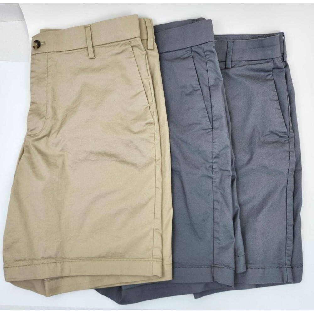 Lot of 3 Banana Republic Shorts Mens Size 36 Gray and Tan Excellent Condition